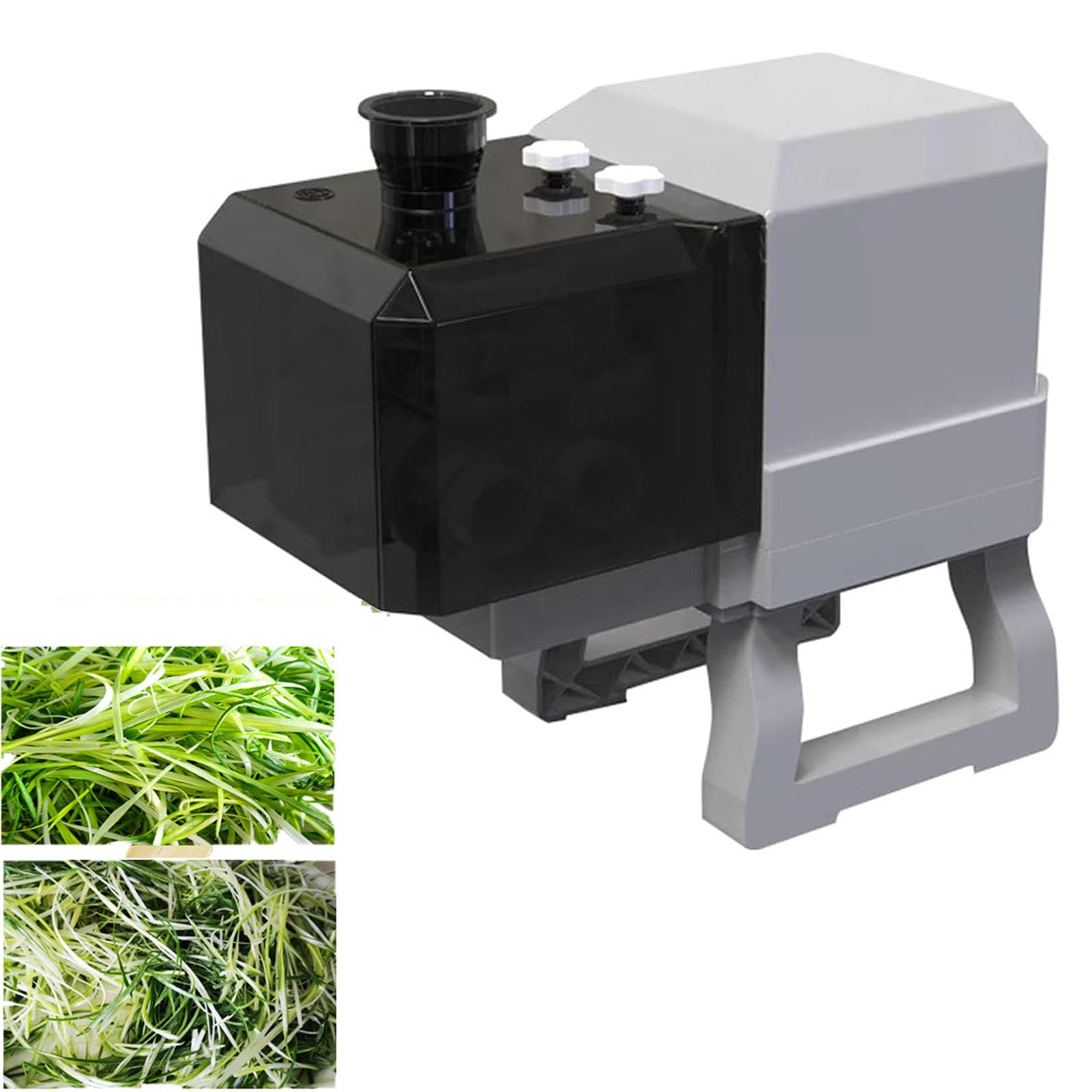 MObyat Rallador De Cebolleta Comercial, Cortadora Eléctrica De Cebolleta, Cuchilla De 2.3/1.8/1.5 Mm, Abertura De Alimentación De 5 Cm, Interruptor De Seguridad, Silencioso, Acero Inoxidable