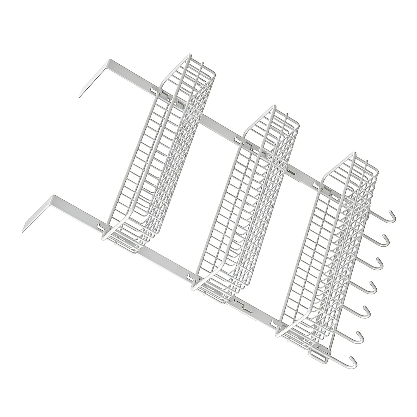OSNIYAW Practical 3 Step Refrigerator Side Shelf Strong Metal Structure for Storing Groceries Cookware and More Door Hanging Rack