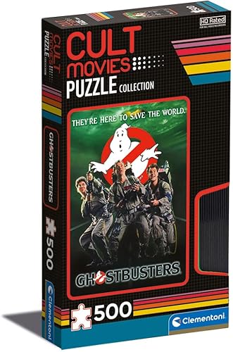Clementoni - 35153 - Películas de culto - Puzzle Cazafantasmas - Rompecabezas de 500 piezas, películas de rompecabezas, rompecabezas para adultos -