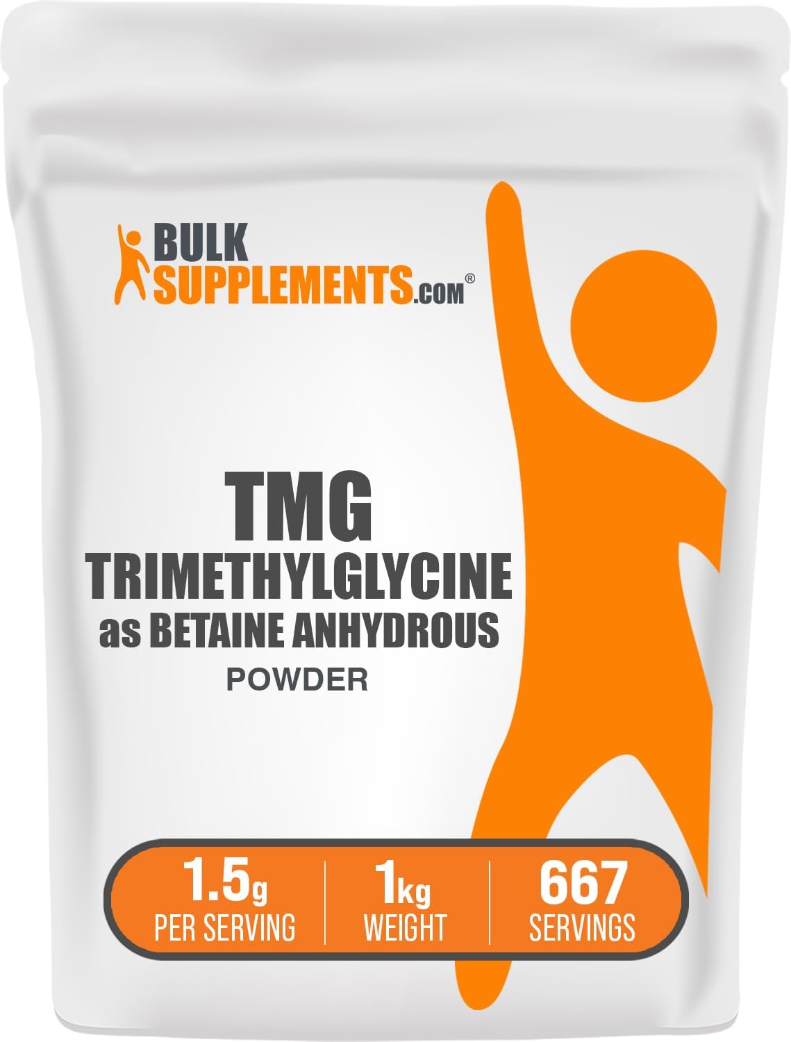 com Betaine Anhydrous Powder - Trimethylglyine, TMG Supplements, TMG Powder - Betaine TMG - Gluten Free, 1500mg per Serving, 1kg (2.2 lbs)