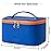Meiyuuo Makeup Bag Large Cosmetic Bags for Women Girls Cute Travel Zipper Pouch Toiletry Organizer for Beauty Essentials Waterproof (Navy Blue)