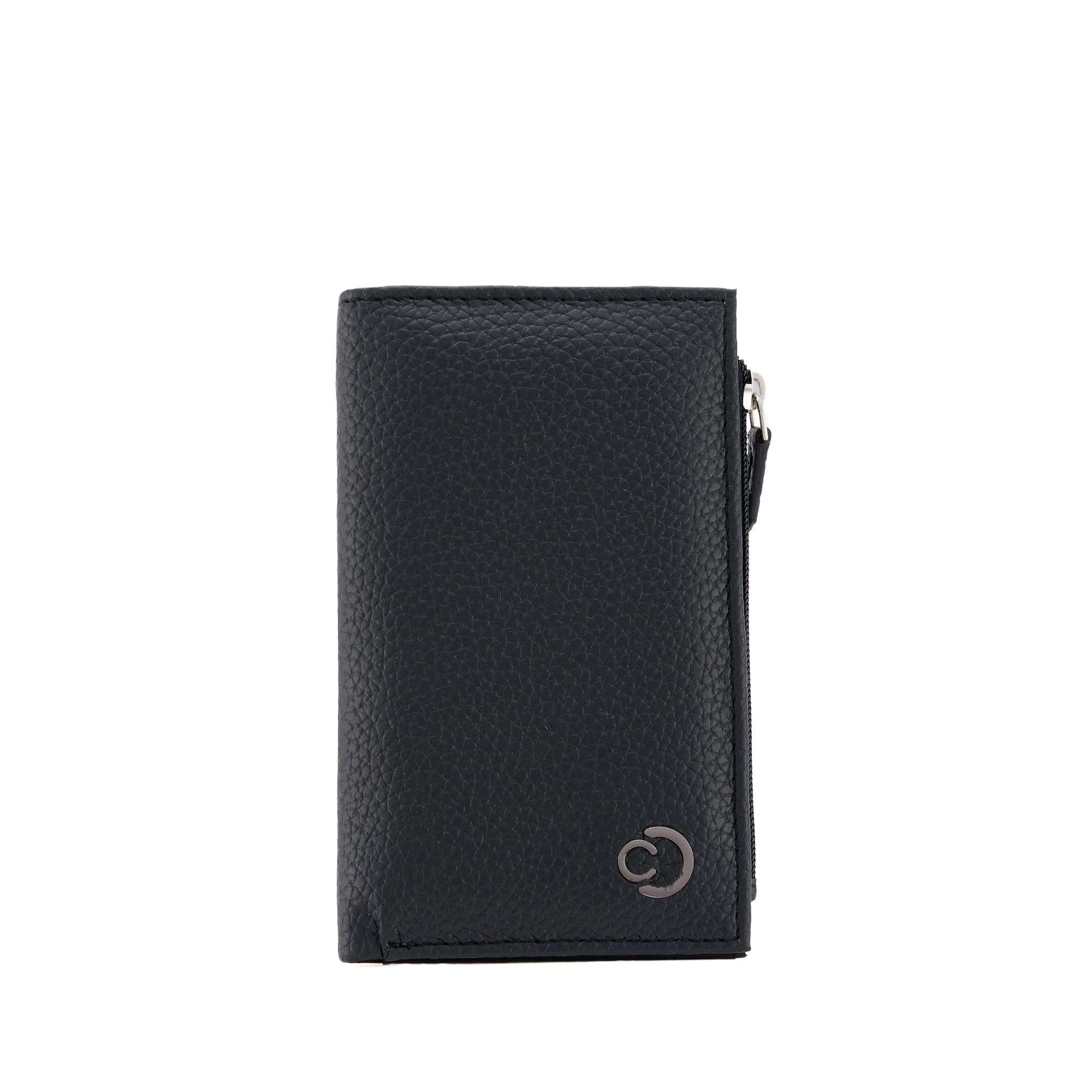 caprese Monique Small Textured Bifold Wallet for Women | Compact Handheld Purse with 6 Card Holder Slots | Slim Designer Wallet with Secure Snap Button & Zippered Coin Pocket (Black)-picture-17