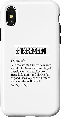 iPhone X/XS FERMIN - Name Definition | Funny Phrase - Customized Men's Case