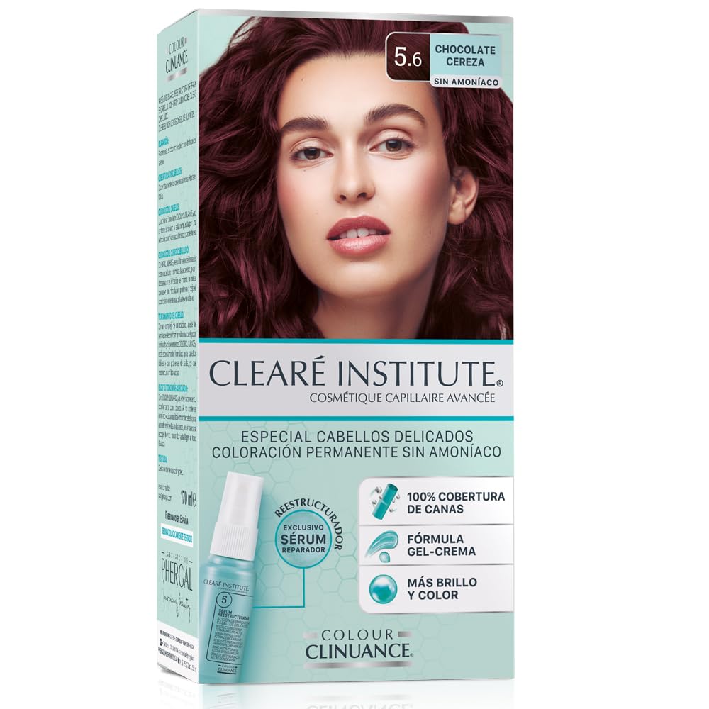 Colour Clinuance | Teinture Capillaire pour Cheveux Délicats | Coloration Permanente Sans Ammoniaque | Couleur Intense | Couverture À 100% | Testé Dermatologiquement | 5.3 Brun Clair Doré