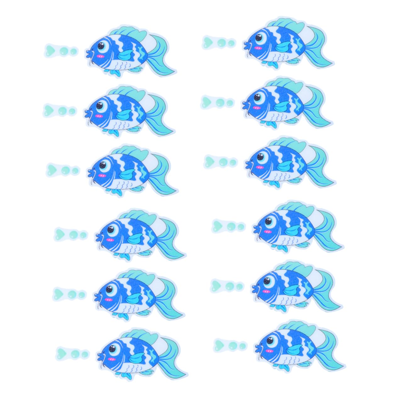 WOONEKY 36piezas Pegatinas Antideslizantes De Pescado para Baño De Seguridad Bañera y Ducha Adhesivos Decorativos De Peva para