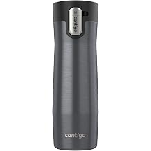 Contigo AUTOSEAL West Loop Vacuum-Insulated Stainless Steel Travel Mug with Easy-Clean Lid 20 oz Sake