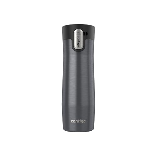 Contigo AUTOSEAL West Loop Vacuum-Insulated Stainless Steel Travel Mug with Easy-Clean Lid 20 oz Sake