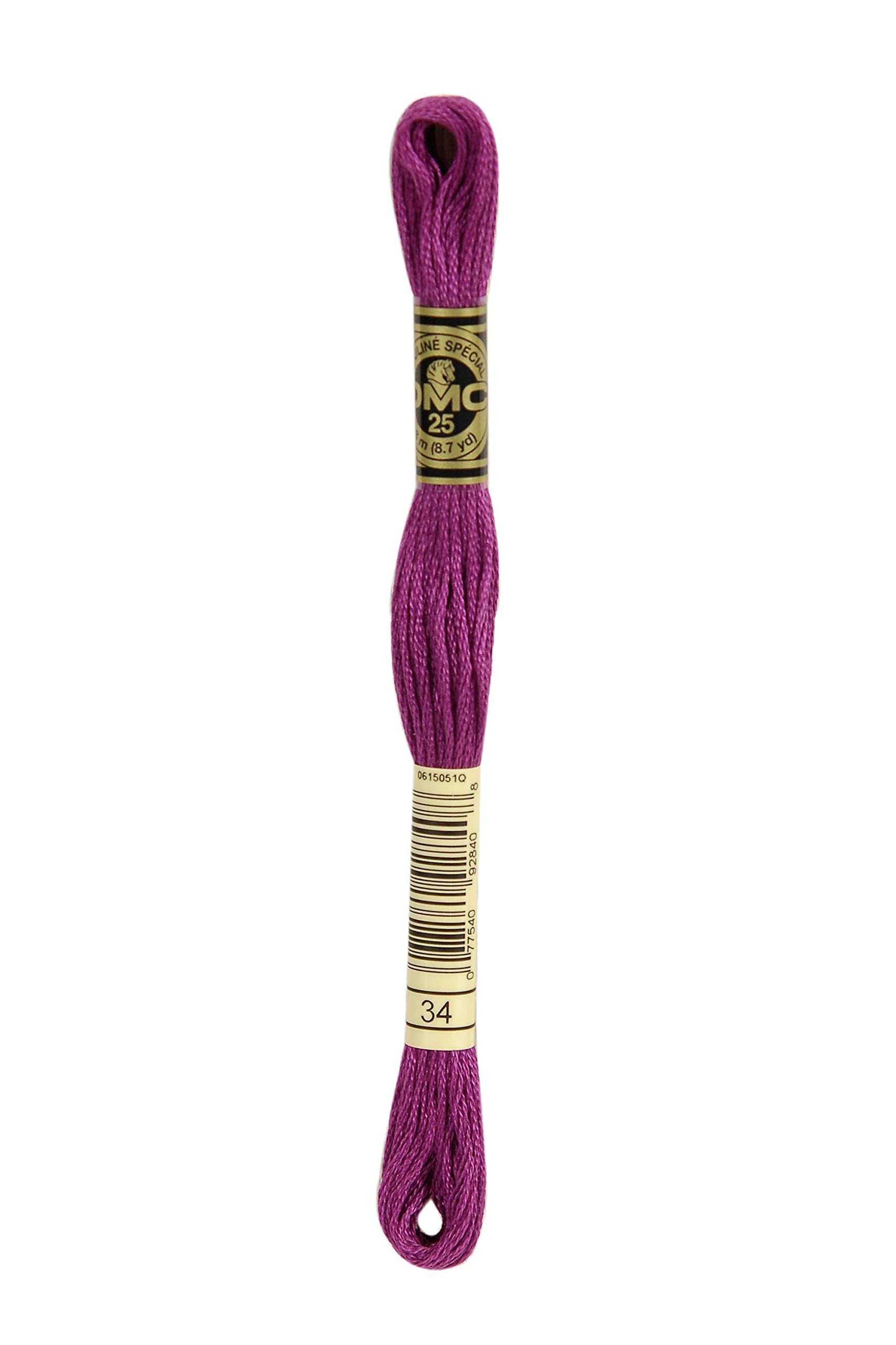DMC - Hilo Mouliné®100% algodón - Apto para todas las técnicas y todos los soportes, ideal para punto de cruz | Ovillos de 8 m - 6 hebras, disponible en 500 colores