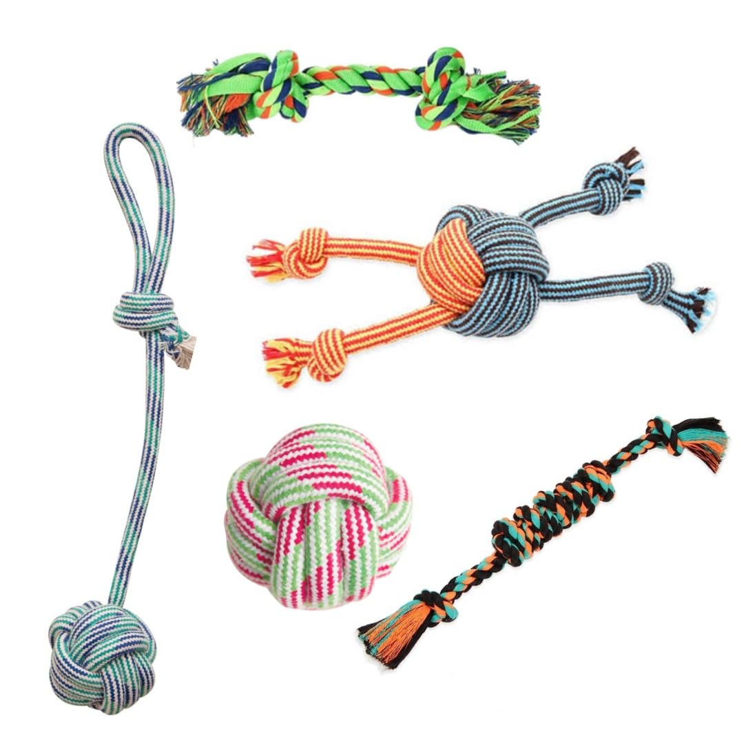 Woof n Play Dog chew Rope Toys 100 Percent Natural for Small Puppies Combo of 5 (B0CCML7C4K) Amazon Price History, Amazon Price Tracker