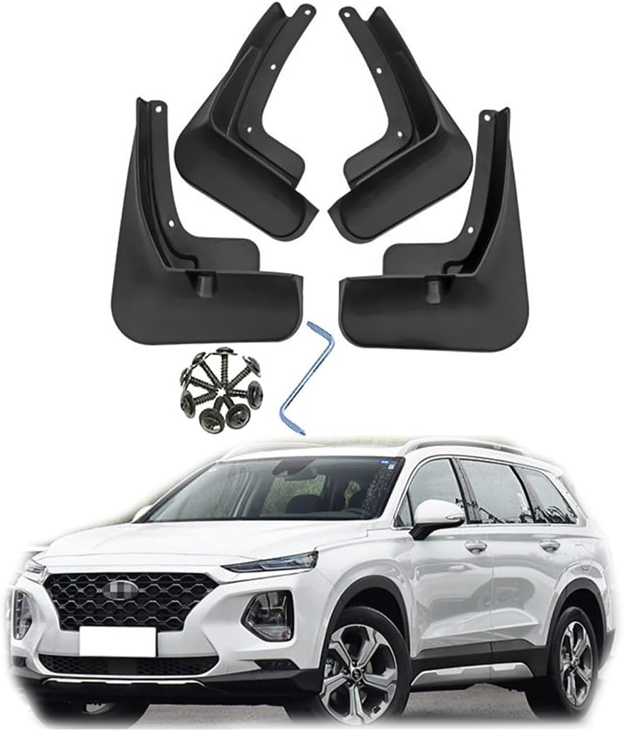 PLKASHUC Mud Flaps Car Mudguards for Hyundai Santa Fe 2019-2023.