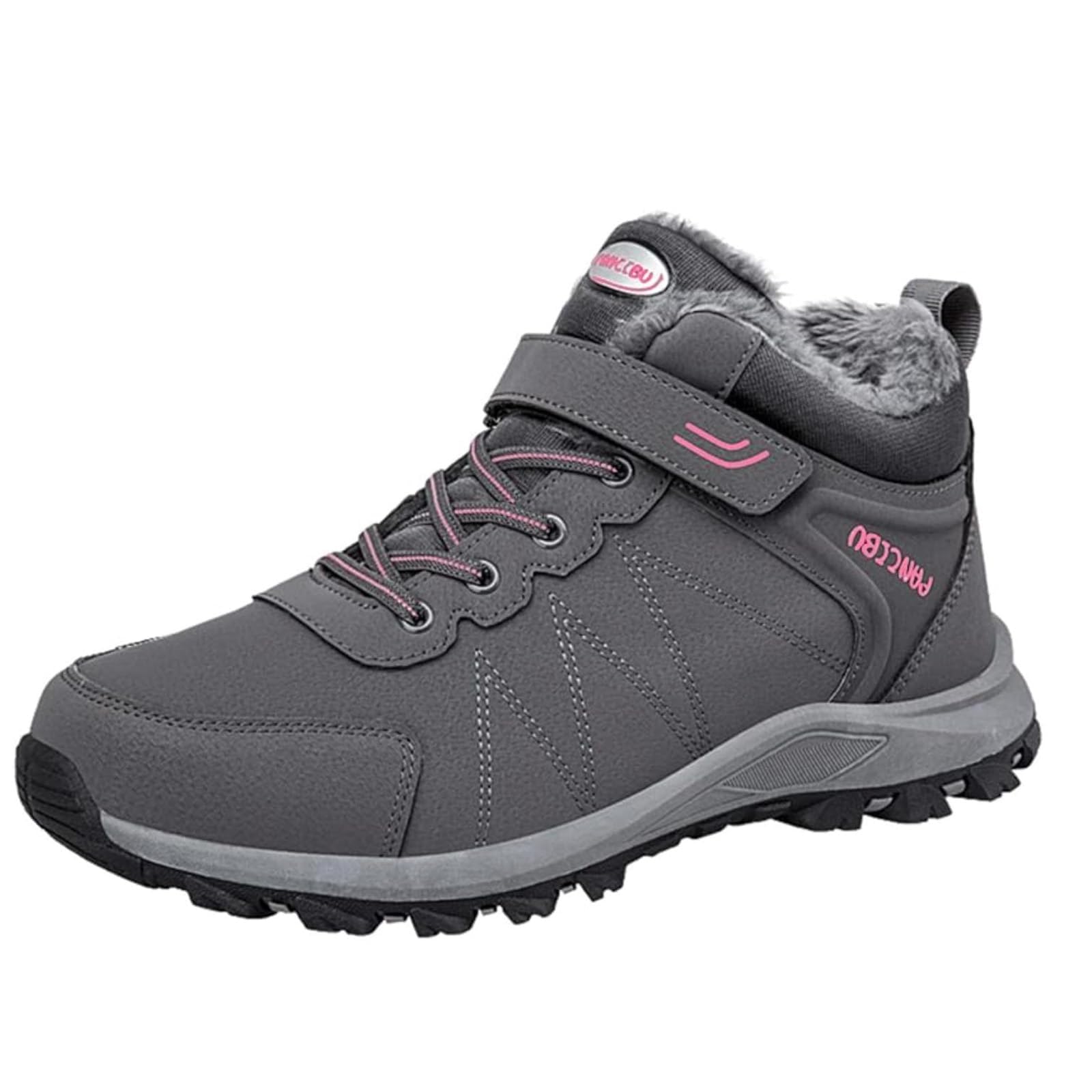 Moudn Botas de Nieve Mujer Forradas con Pelo Botas de Invierno Impermeables Zapatos de Senderismo Antideslizantes Zapatos Trekking