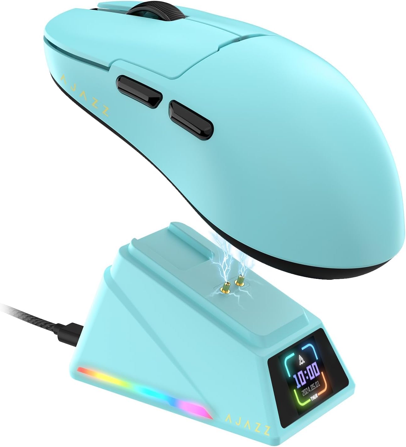 A.JAZZ AJ159APEX 8Khz Mouse de Jogo Sem Fio Super Leve 56g com