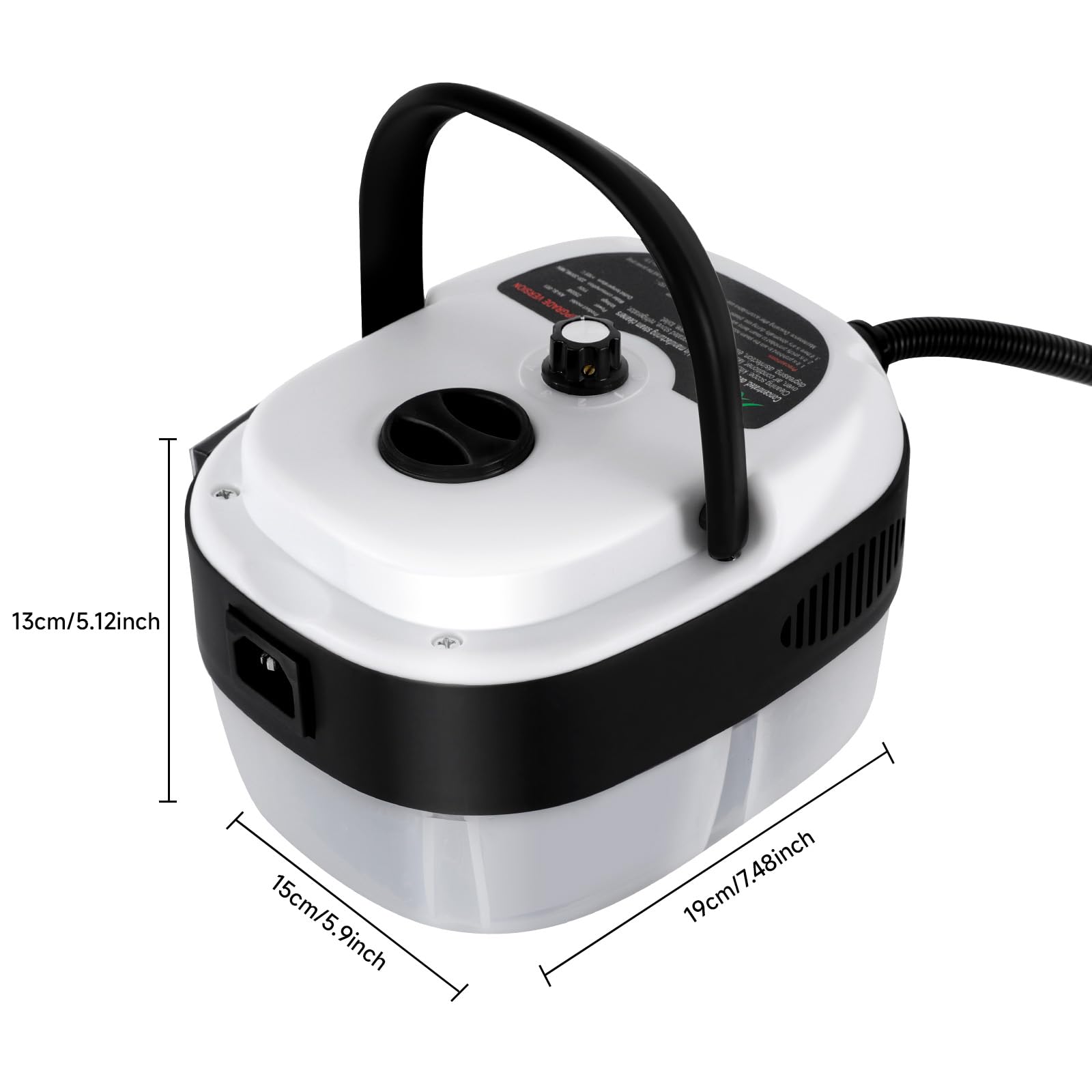 110V Steam Cleaner w/6 Gears Adjustment, 2500W Handheld High Temp Portable Cleaning Machine w/3 Brush Heads, High Pressure Pressurized Steam Cleaner for Kitchen Bathroom Grout Furniture?White?