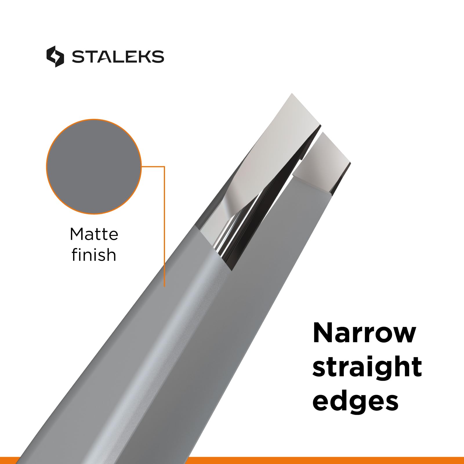 Staleks PRO Expert 10 Eyebrow Tweezers TE-10/2 1