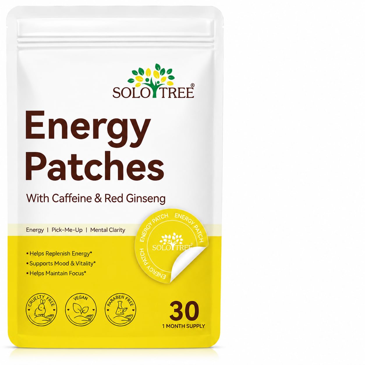 Herbal Energy Wellness Patches for Men & Women | Plant-Based Daily Wellness Skin Patches | Easy-to-Use, Non-Greasy Self-Care Patch | No Pills or Drinks | Comfortable Adhesive | 30 Count-image-37