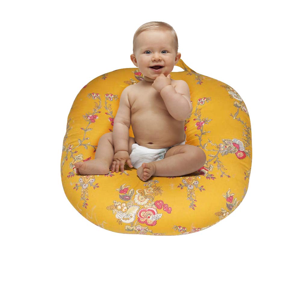 Oscar Home Newborn Baby's Cotton Fabric Helen Sandy Lounger (Blue). - Image 2 thumbnail