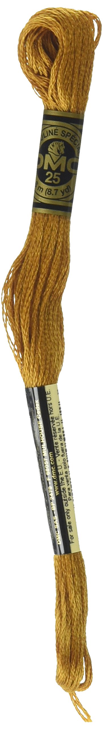 DMC Thread/Skein Mouline Stranded Cotton Cross Stitch 8 Metres - Number 782