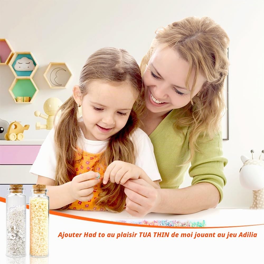 40 Fiole en Verre, 25 ml Petite Fiole en Verre avec Bouchon, Petite Bouteille en Verre avec Carte, Ficelle, Entonnoir, Pour Épices, Bonbons et Cadeaux DIY