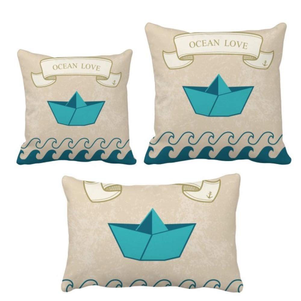Bateau de navigation maritime océan coussin déco sofa