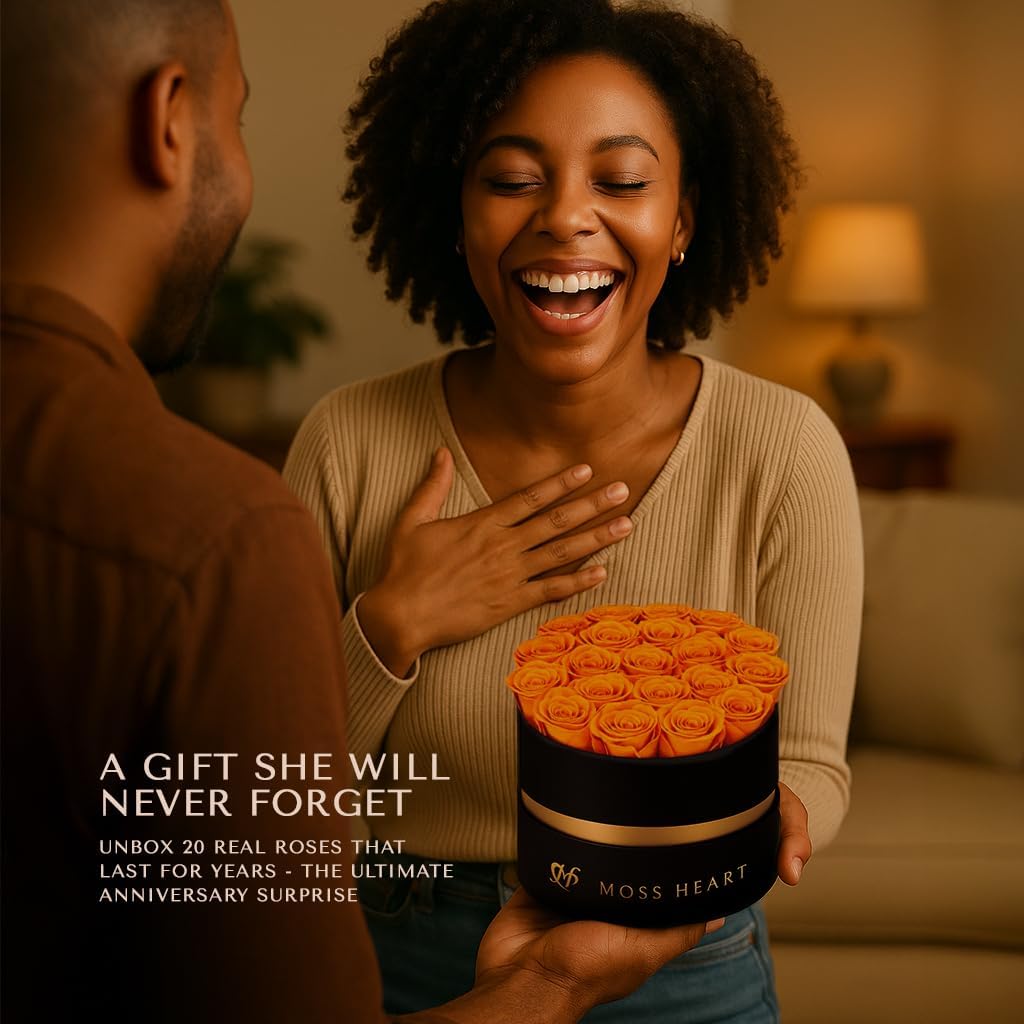 20 Petite Preserved Roses in Round Box, Forever Roses, Long-Lasting 1+ Year, No Watering, Home Décor Centerpiece, Gift for Her, Birthday or Anniversary - Image 5