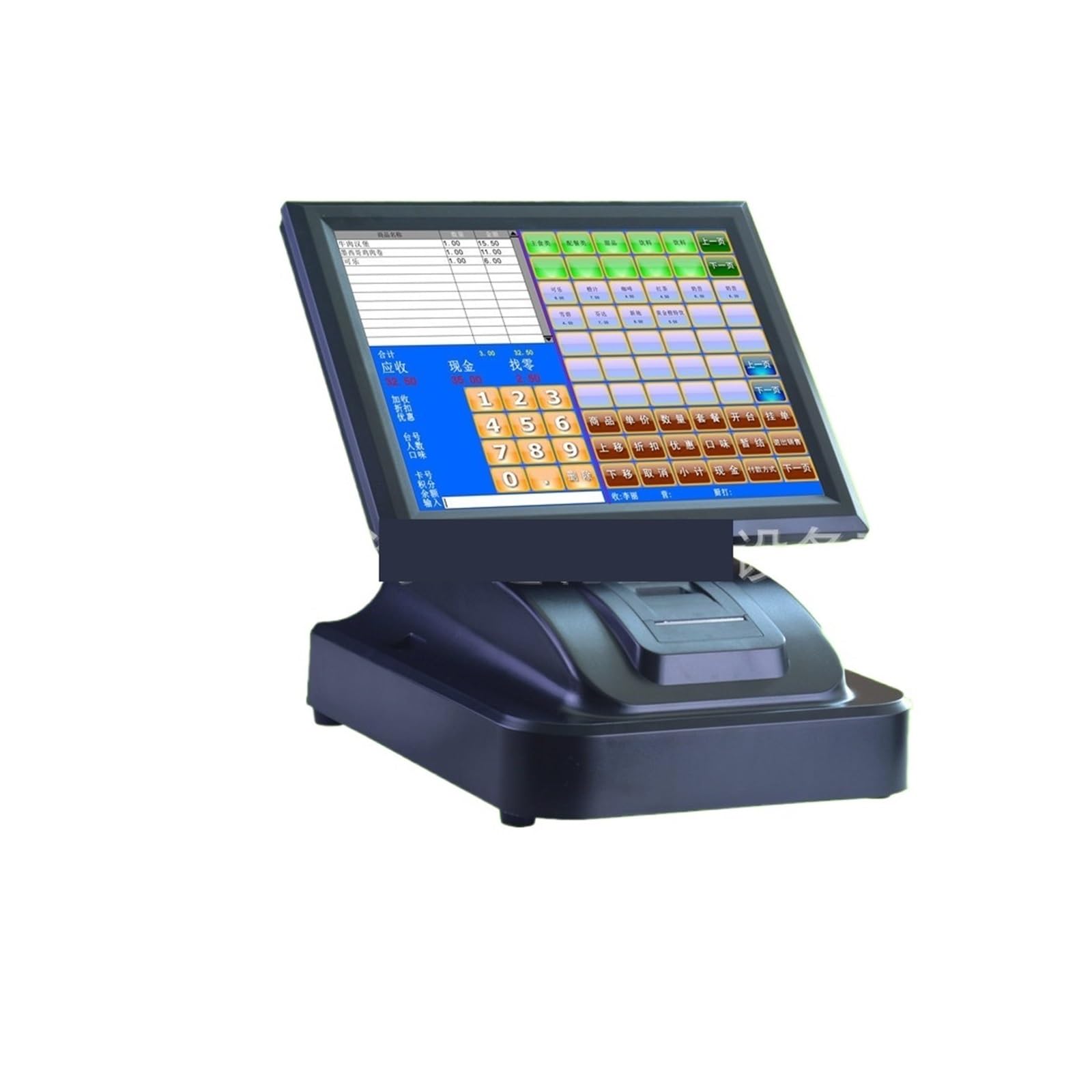 Kasa fiskalna T86H kasa fiskalna All-In-One ekran dotykowy 15 cali, automat do sklepów z herbatą fast food, dla małych firm