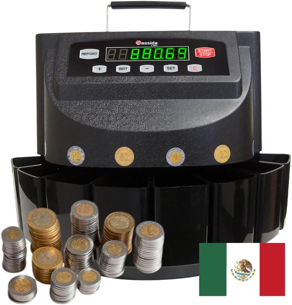 Calmind Contador y Clasificador de Monedas Organizador para Monedas