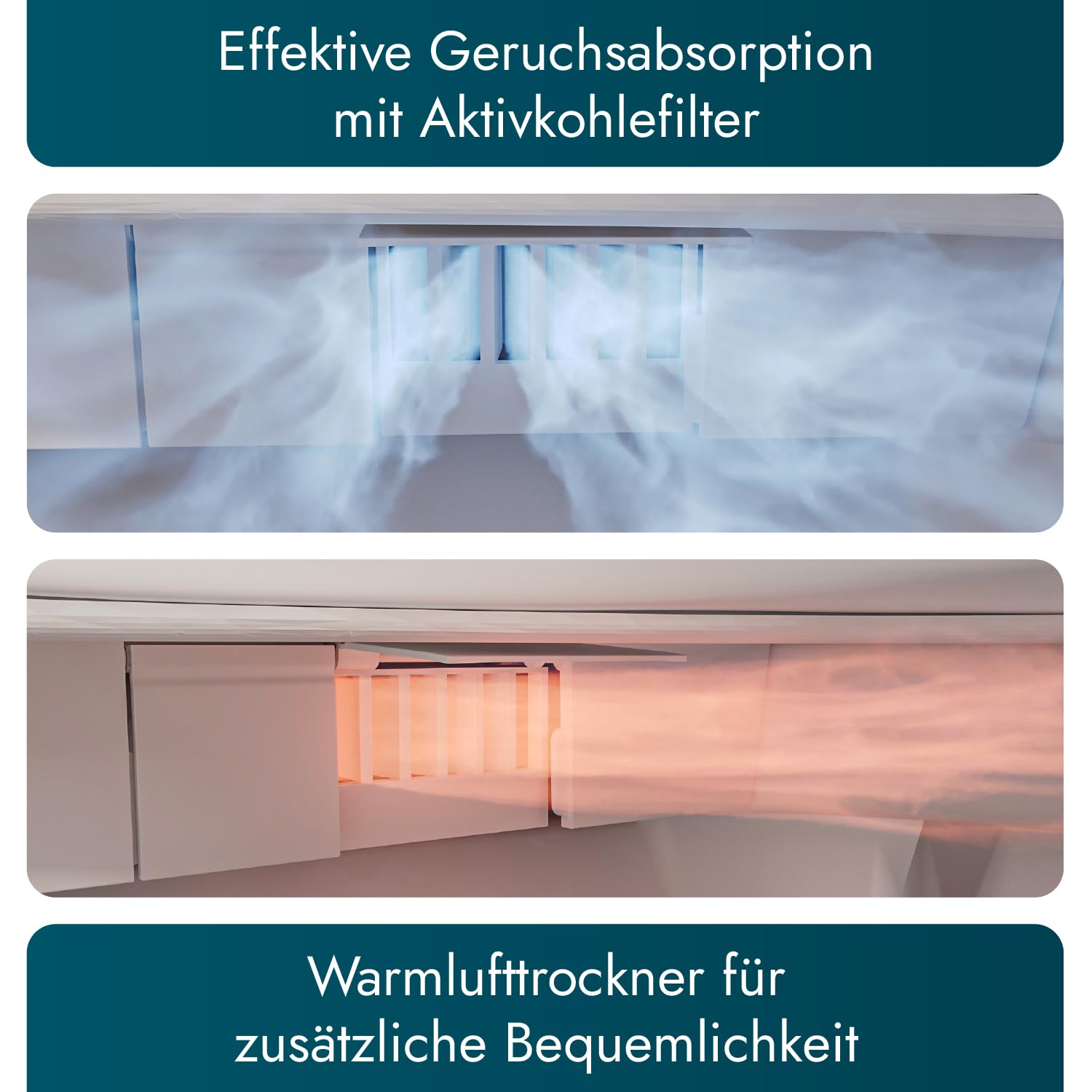 Bernstein Dusch WC 540 Pro in Weiß spülrandloses Hänge WC mit Bidet Funktion Sitzheizung Sterilisator Warmlufttrockner Geruchsfilter und Fernbedienung für maximale Hygiene und Komfort