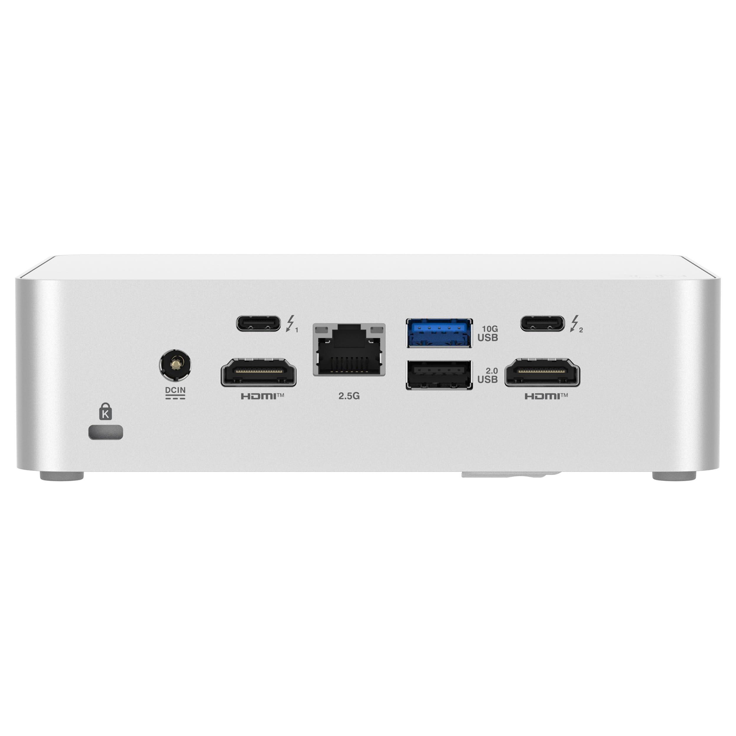 ASUS NUC 15 Pro+ Mini PC, Procesador Intel Core Ultra 5 225H, Intel ARC Graphics, sin Memoria, sin Almacenamiento, sin SO, Cable de alimentación Incluido, Plata | DDR5-6400, tarjeta gráfica integrada, Wi-Fi 7, Bluetooth 5.4, compatible con Windows 11 Pro