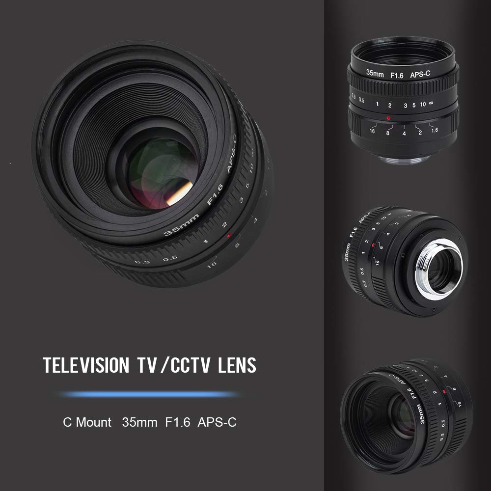 Amazon.co.jp: (バシュポ) Pixco CCTVレンズ 35mmF1.6 Cマウントテレビ