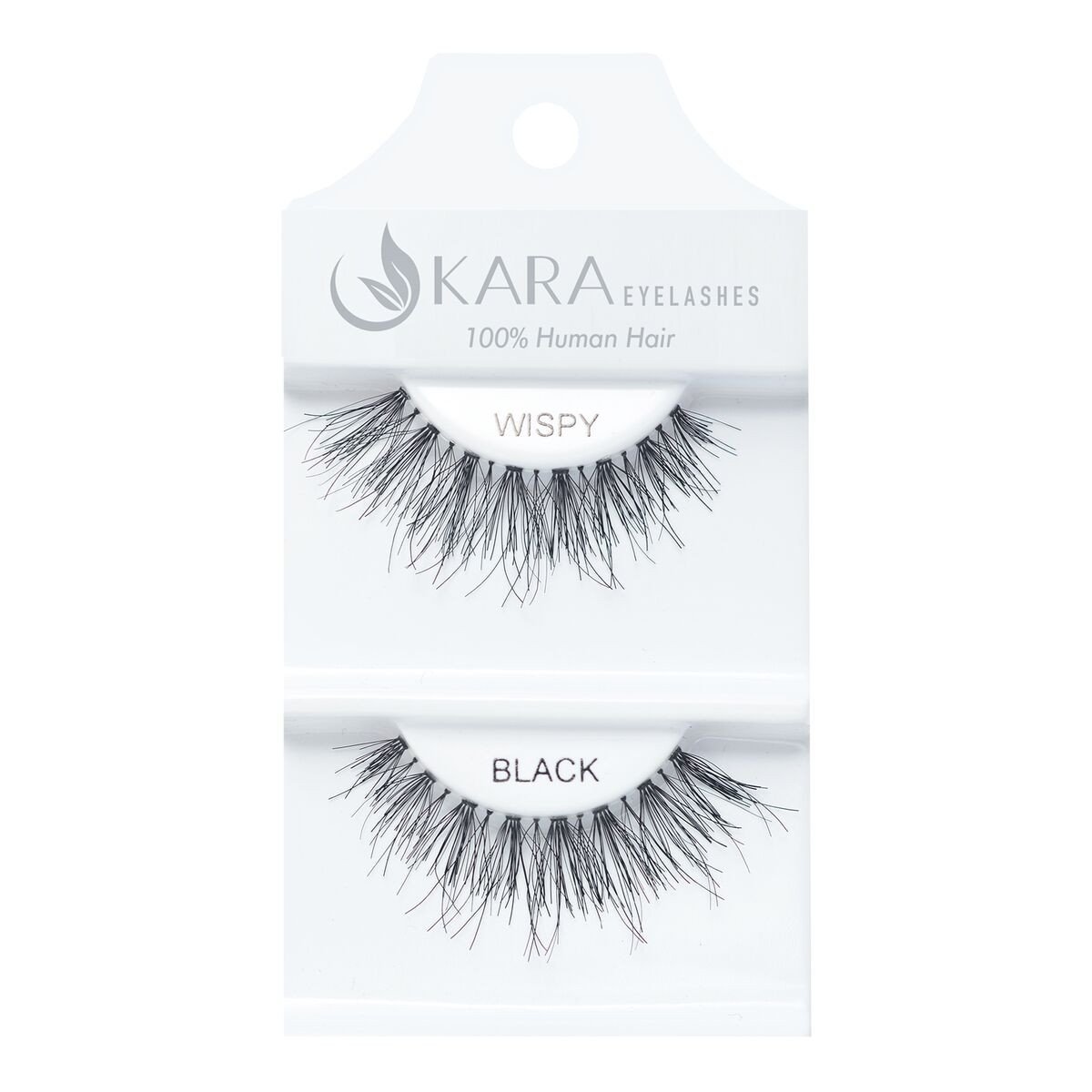 UKARA 100% Human Hair Natural False Eyelashes (#K-EL-WISPY-12 Pack) Fake Lash Makeup