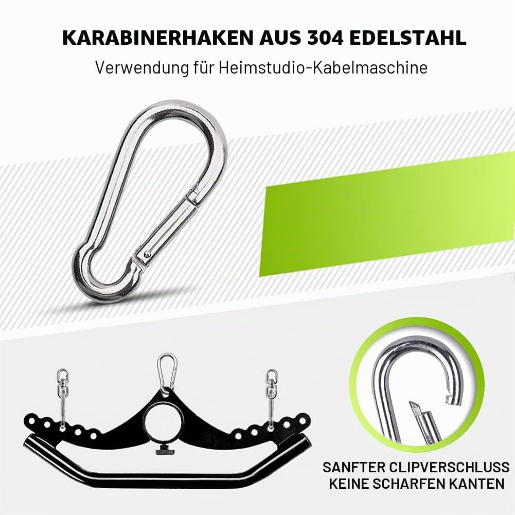 Rudergriff LAT Pull-Down-Aufsatz, Drehbar Fitnessturm Kabelzug Kabelzuggriff Fitness-Greifer für Gewichtheben an der Kabelmaschine, Training der Trizeps-Rückenmuskulatur, Heim- und Fitnessgeräte