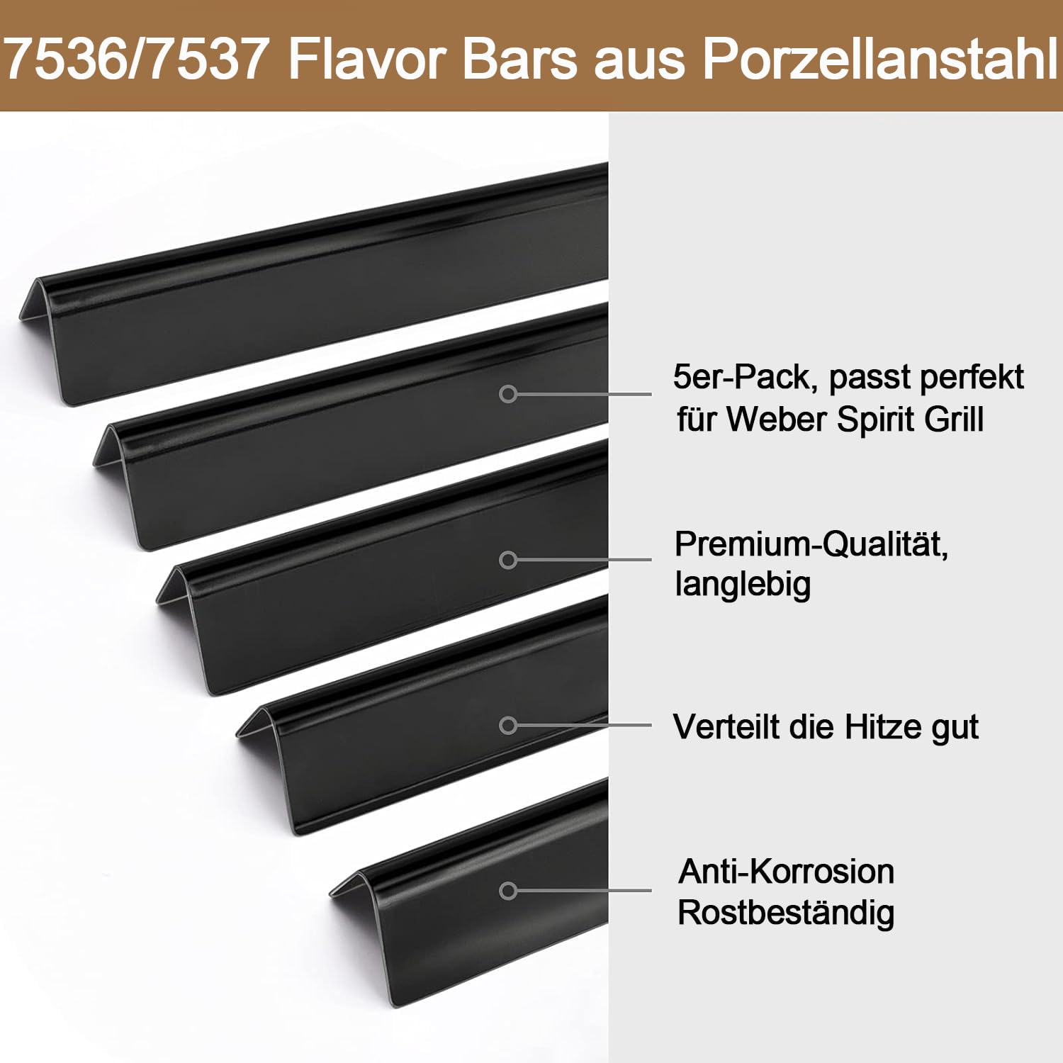 Barre Aromatizzanti Per Weber Spirit 300 - Smalto Porcellanato, 38.9 Cm - Foto 7