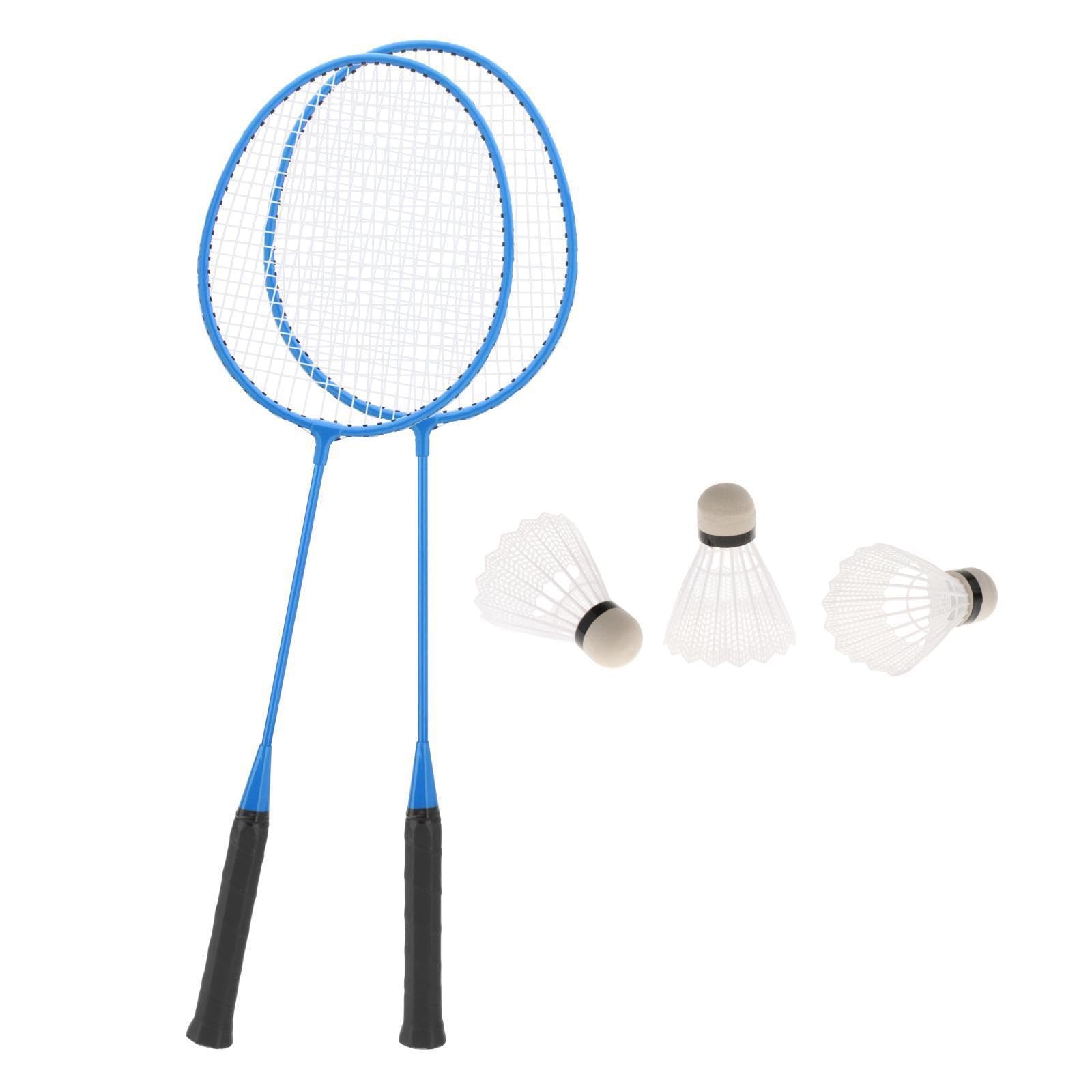 rongweiwang Juego de Raquetas de bádminton fáciles Transportar, Equipo Profesional para la diversión y el Juego en Familia, Agarre Raqueta bádminton, Pelotas Profesionales, Raquetas para — view 3