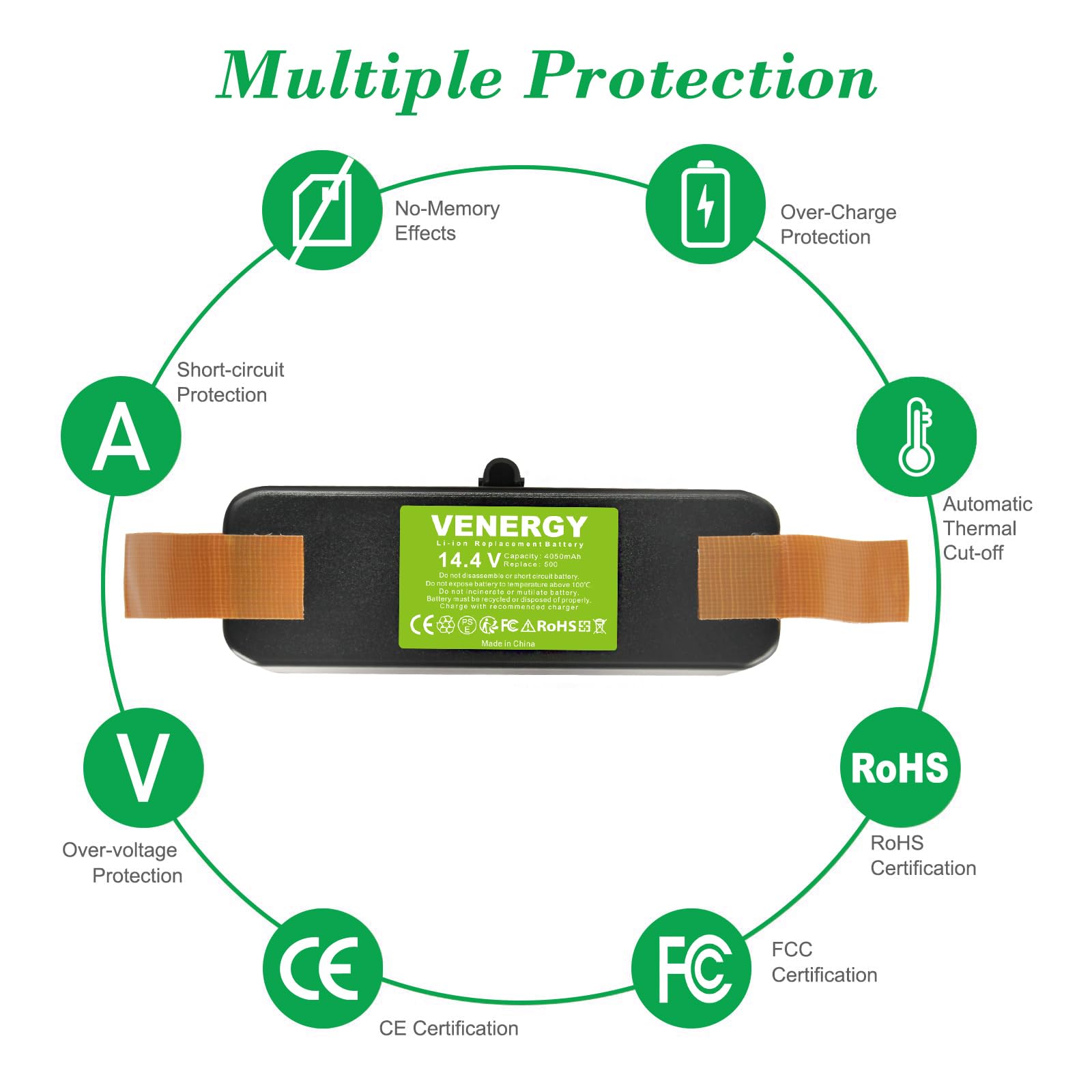 BAKTH 4500mAh NiMH Aspirateur Batterie pour Roomba 500 600 700 800 510 BAKTH 4500mAh NiMH Aspirateur Batterie pour Roomba 500 600 700 800 510
