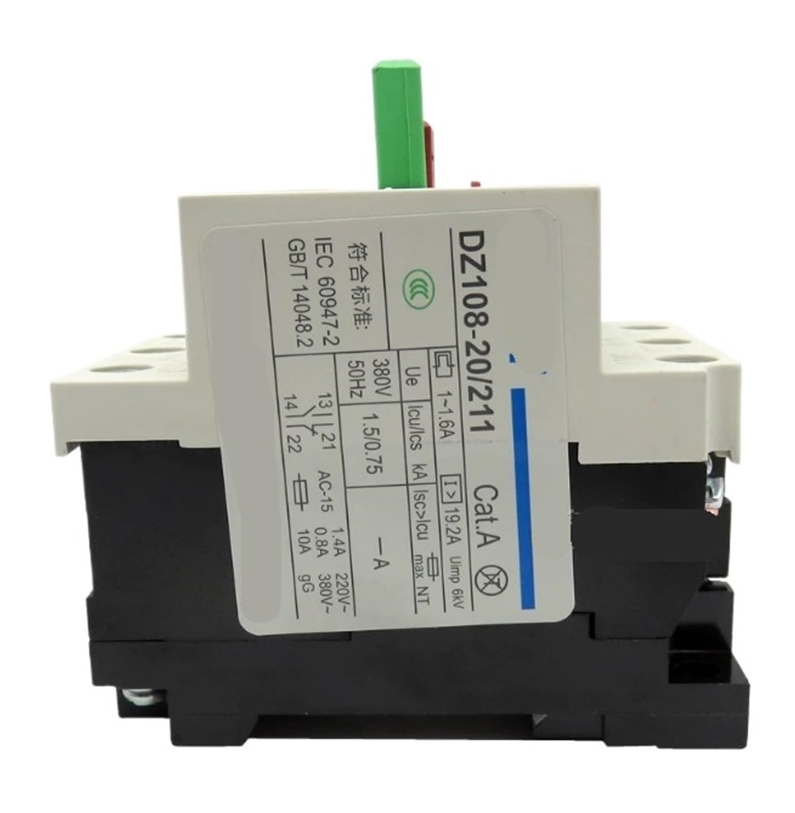 Disjoncteur DZ108-20/211 6.3A moteur triphasé pour protection de circuit électrique