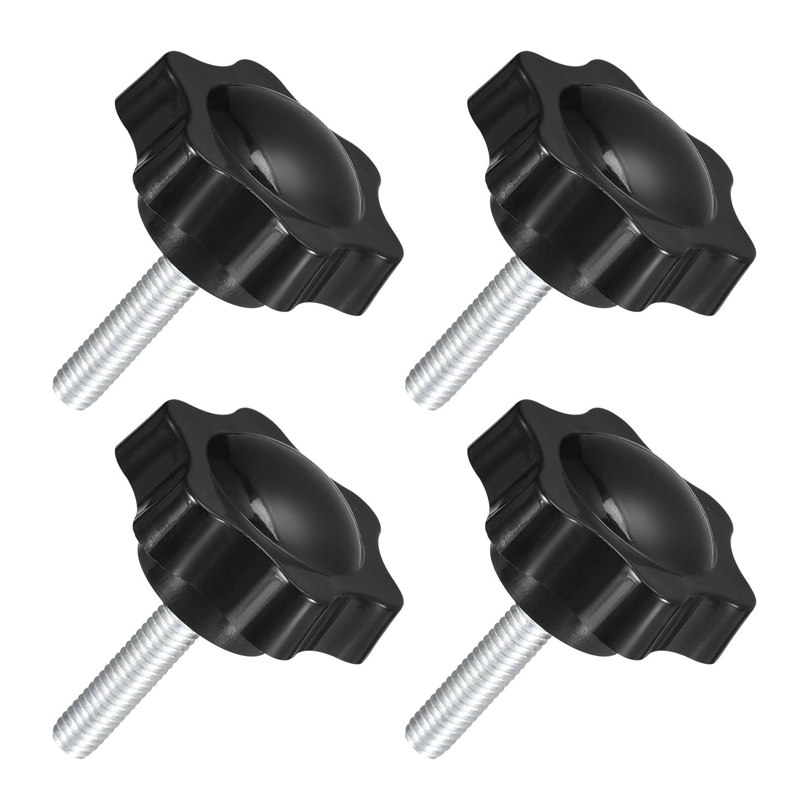 Bouton de serrage en plastique robuste M6 uxcell forme hexagonale