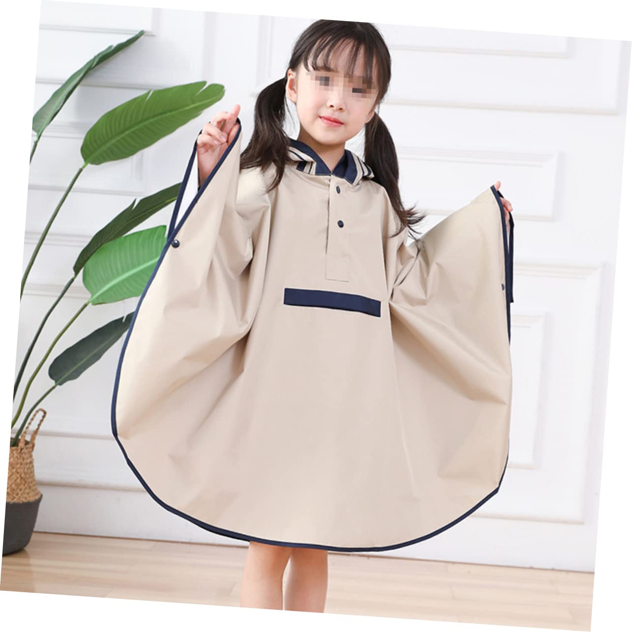 Healvian Impermeabile Per Impermeabile Per Ragazzi Impermeabile Per Ragazzi Impermeabile Con Cappuccio Poncho Impermeabile Antipioggia Blu Navy