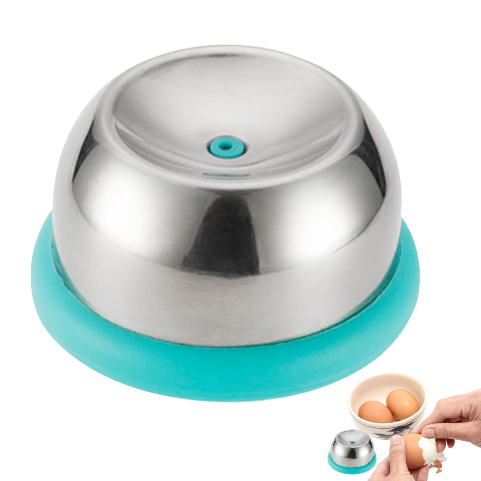 Egg Hole Puncher - Stainless Steel Piercing Tool, Kitchen Egg Peeler | Magnetic Base Retractable Pin Mechanism Eggshell Removal Puncture Easy to Use Retractable Pin Hard Boiled Egg Shell Crack Helper