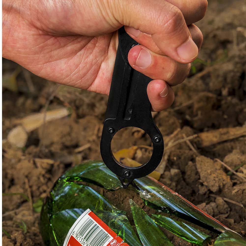 Multifunktionales Tragbares Klappmesser Jagdmesser Survival Outdoor Hochwertiges Scharfes Edelstahl Morphing Einziehbar für Camping Wandern Angeln (Mit Flaschenöffner und Glasbrecher)