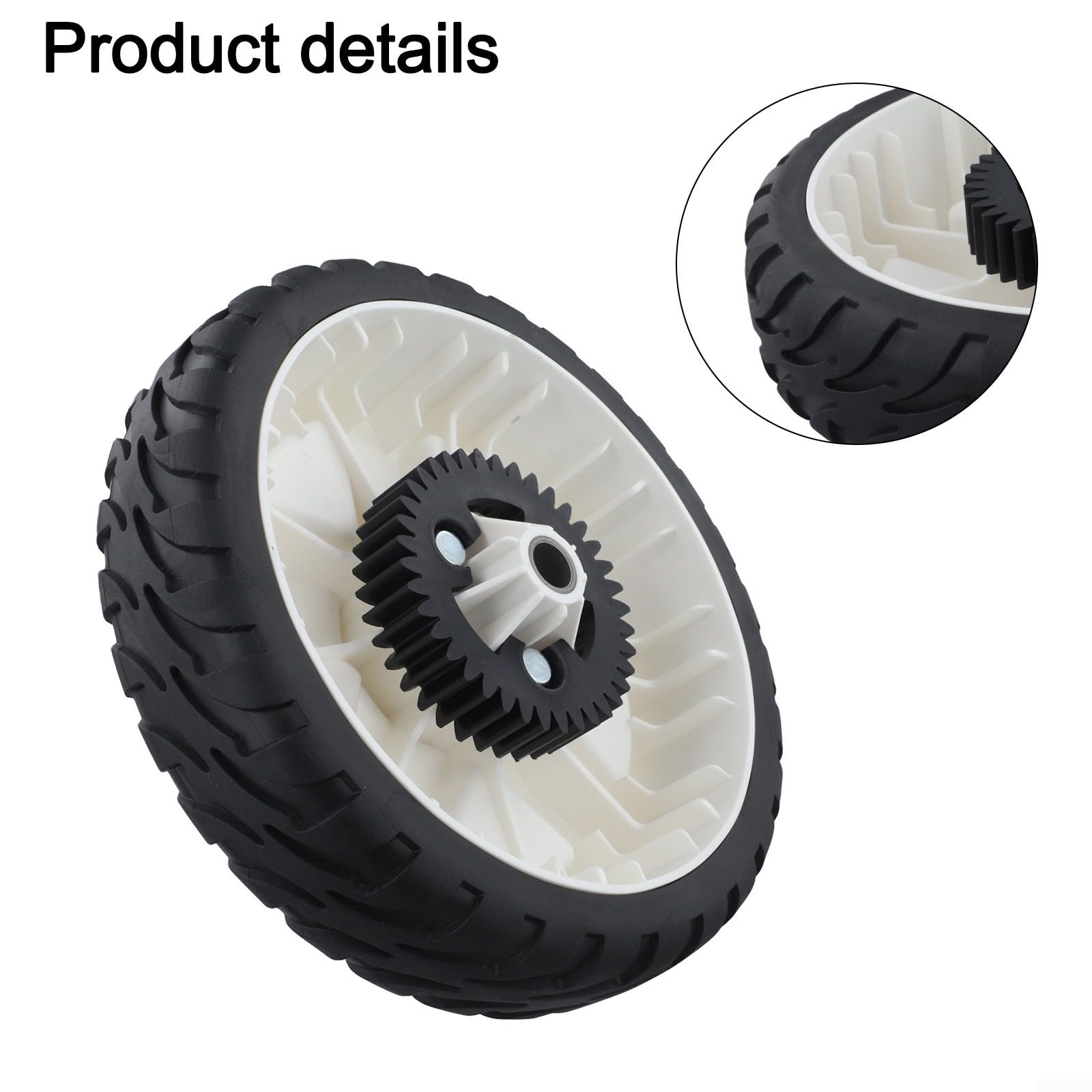 Ruota di ricambio per tosaerba da 20,3 cm con cuscinetto e puleggia per modelli Toro Push, OEM Fit 115-4695 138-3216 115-4668, ingranaggio in plastica (1 pezzo)