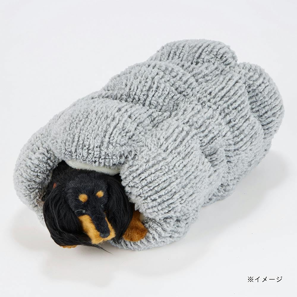 Amazon | カインズ(CAINZ) もこもこトンネルベッド ジャガードグレー