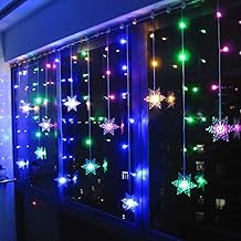 Klighten LED Curtain Lights, Waterfall Lights, LED Strips, 96 LED Lights 3.5 x 0.65 m String Lights 8 Waterproof Modes IP44 for Window, Door, Patio, Garden, Party, Christmas (RGB)