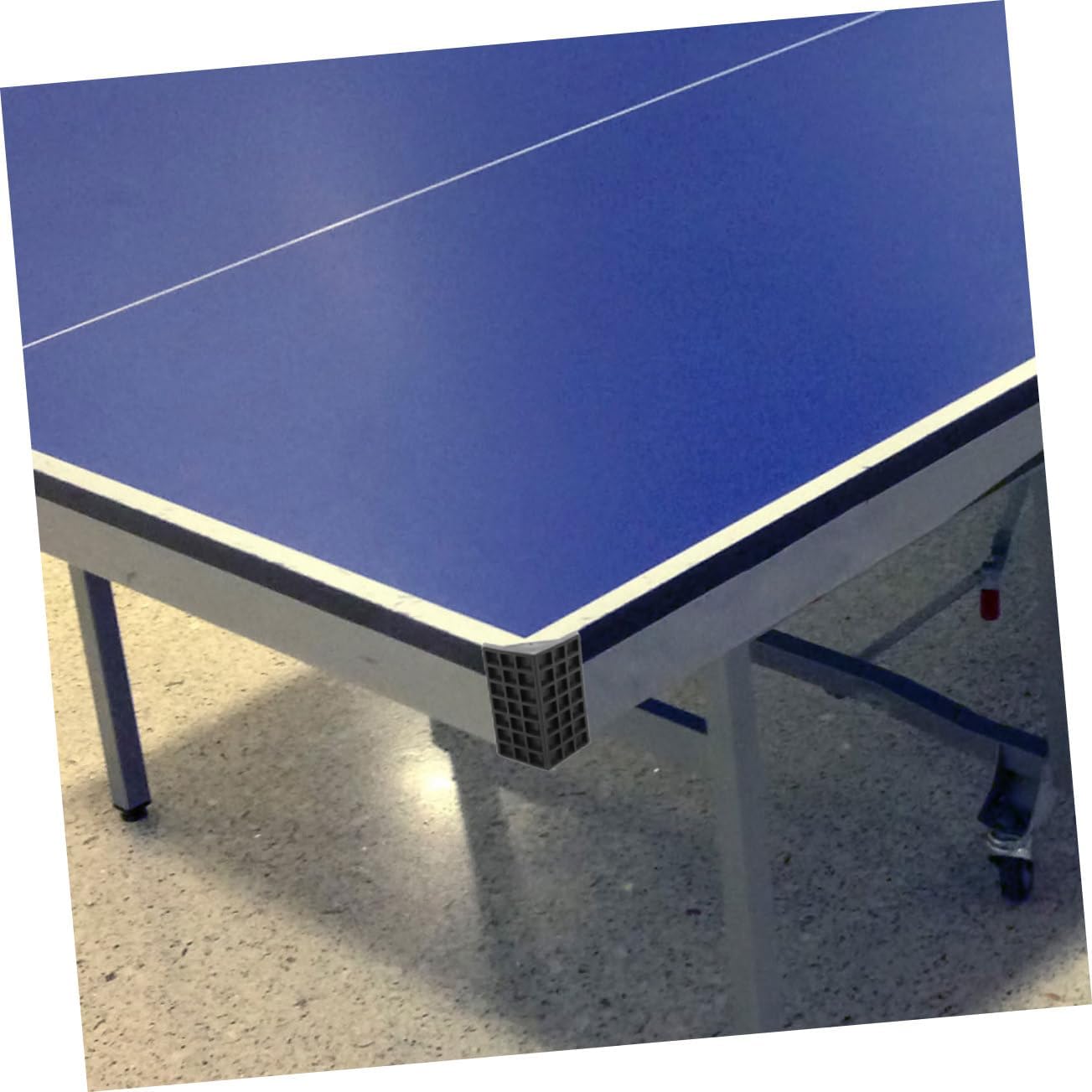 4 Pcs Ping Pong Table Corner Protectors, Standard Indoor Table Tennis Plastic Safety Guards, Universal Replacement Corner Caps for Professional and Recreational Black