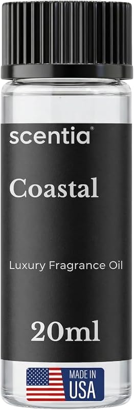 Coastal Cabana Aromatherapy Home Scent Oil for Diffusers, 20 mL | Scentia Hotel-Inspired Scent Blend For Cold Air And Waterless Diffusers, 20 mL
