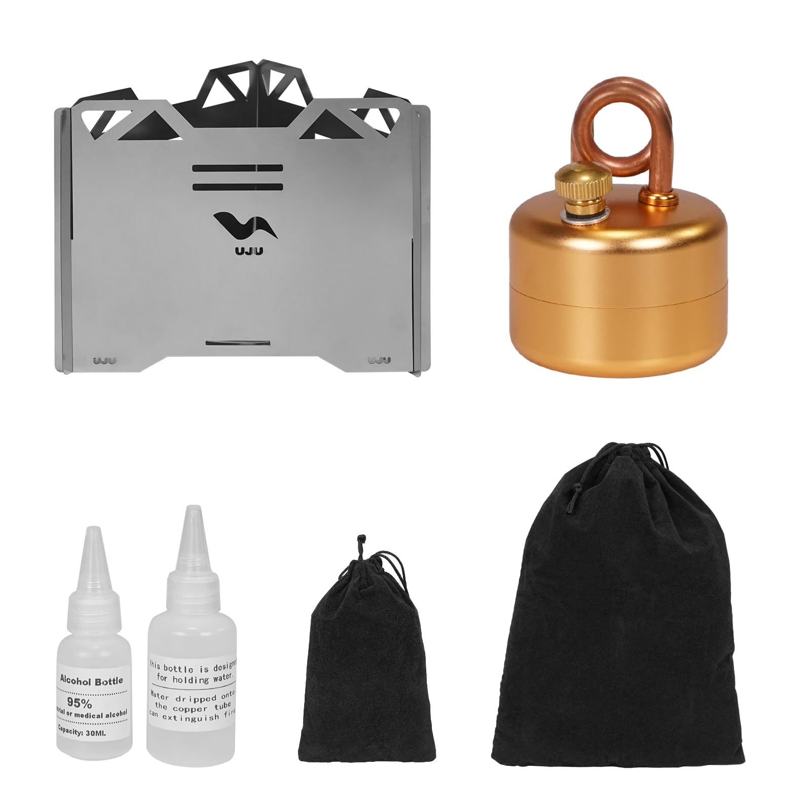 Amazon.com: UJU Alcohol Stove Set, Portable Alcohol Burner with