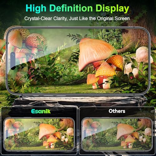 Esanik [2-Pack for iPhone 16 Pro Max 360° Privacy Screen Protector - 4-Way Anti-Spy Tempered Glass,Shatterproof, Anti-Peep, Scratch Resistant,Easy Installation Frame Included by Esanik - Used condition - Image 5