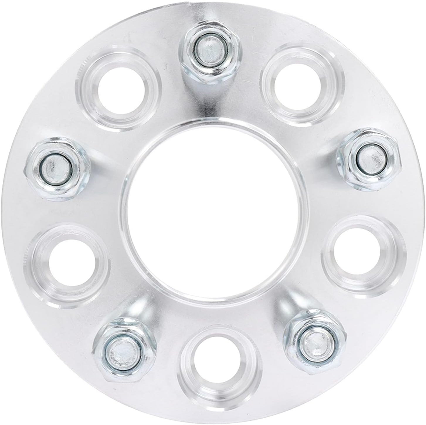 5x110 Hubcentric Wheel Spacers 1 inch Thick Hub Bore 65.1mm with 12x1.5 Studs Wheel Spacers Fit for G6 2005-2010 for Catera 1997-2001 - Silver 5 Lug Wheel Spacers 4Pcs