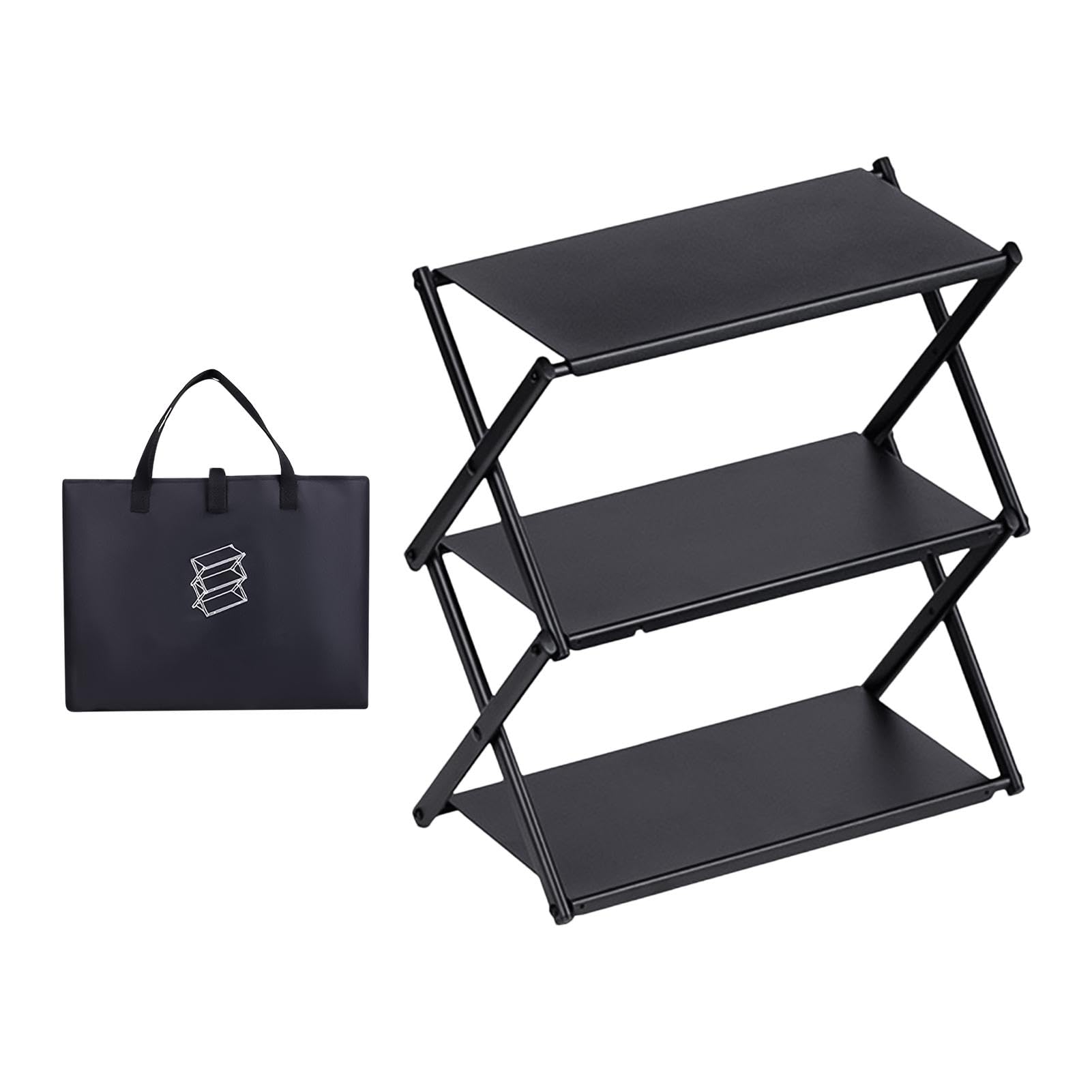 Étagères Pliables, étagère Pliante Support de Rangement de Camping