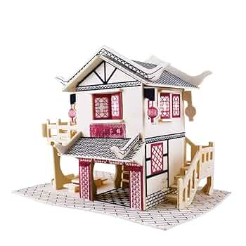 Amazon | Botocoo ハムスター ハウス 木製 おもちゃ 家小屋2階