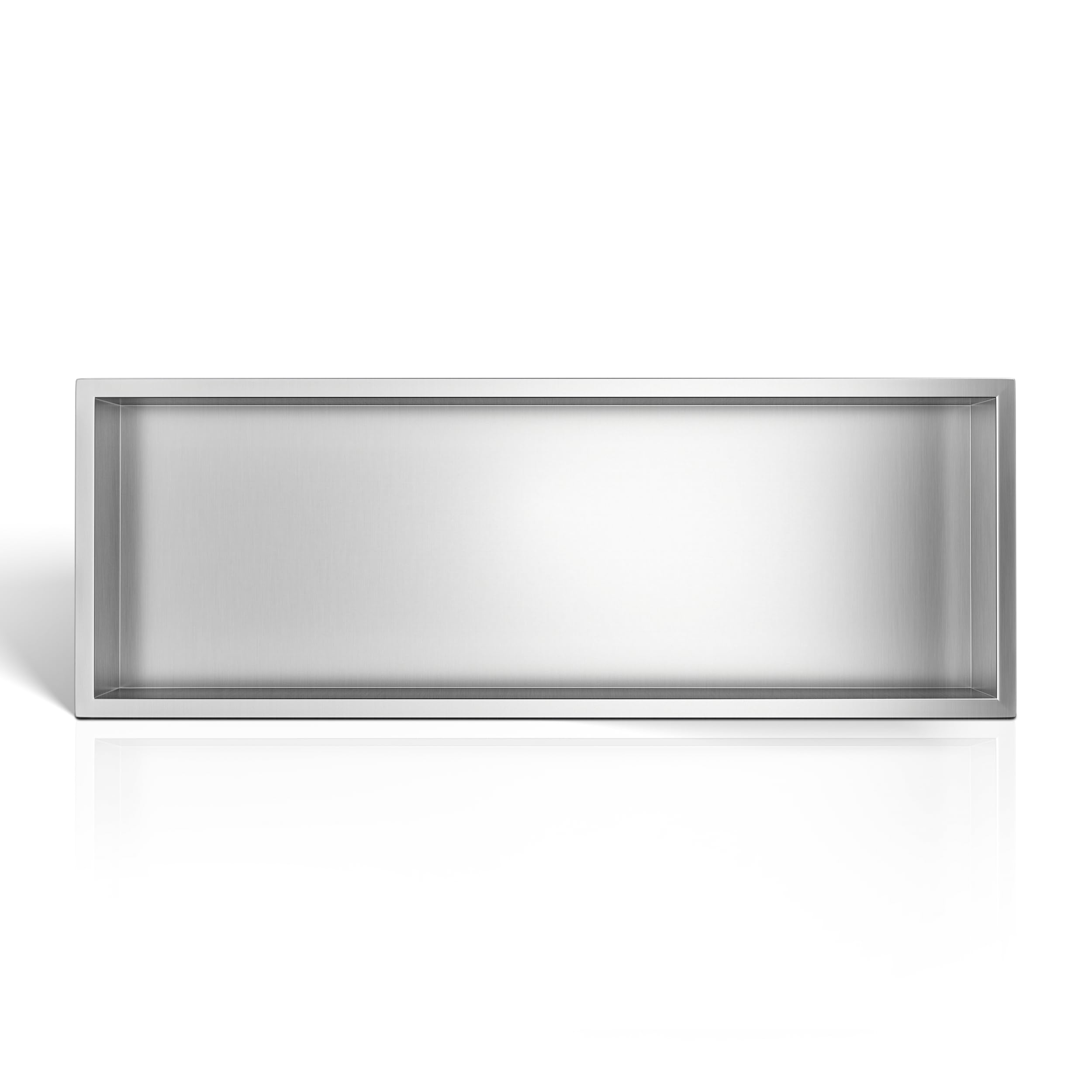 Wall-Box One Nicho de Ducha de Acero Inoxidable para Baño 90x30x7cm, Instalación de Nicho Flexible, Nicho Impermeable para Utensilios de Baño, Sin Azulejos
